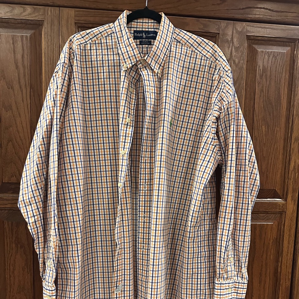 Men’s XL Blake Polo long sleeve button down dress shirt. NWNT